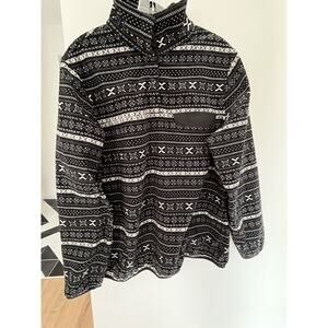 Women's Fleece L  Pullover Fair Isle Zach's Cabin Outdoors Gorpcore Cottage